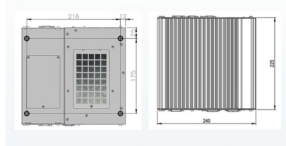 從中可以看出.DTB-3116-Q370的尺寸優(yōu)勢明顯，具有薄款機身，機內(nèi)結(jié)構(gòu)緊湊，占用空間小，節(jié)省為用戶更多空間。。與此同時這款工控機重量輕，攜帶、搬運便利。